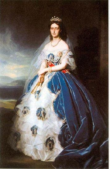 Franz Xaver Winterhalter Portrait of the Queen Olga of Wurttemberg Sweden oil painting art